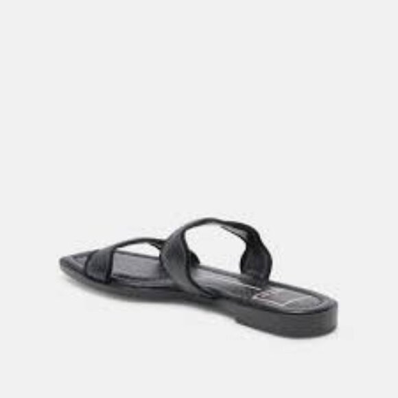Dolce Vita ILVA Low Sandals-  Onyx Embossed- 12 - Picture 4 of 8